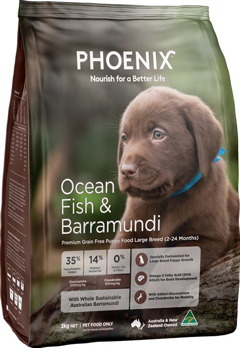 Ocean Fish & Barramundi Puppy Large Breed – Phoenix Pet Food
