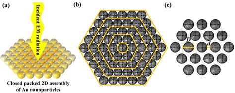 Schematic Representation Of A Nanoparticle 2D Nanoparticle Cluster