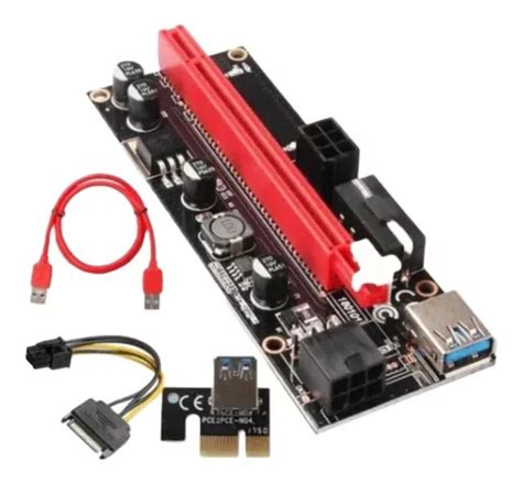 Placa Riser Knup Pci E Cabo Usb 3 0 Extensor 60cm MercadoLivre