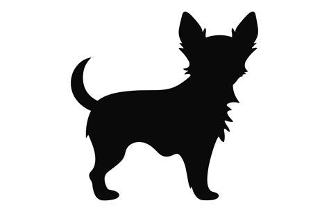 A Chihuahua Dog black Silhouette vector free 36892983 Vector Art at Vecteezy