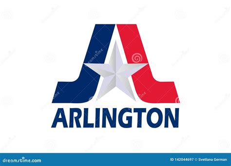 Flag Of Arlington Of Texas Usa Stock Vector Illustration Of American