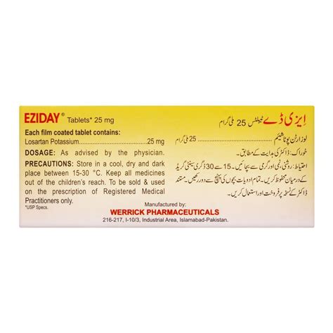 Order Werrick Pharmaceuticals Eziday Tablet Mg Online At Best Price