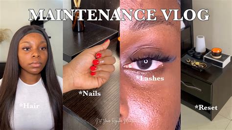 Maintenance Vlog With 0 Diy Lashes Hair Waxing Nails Brows