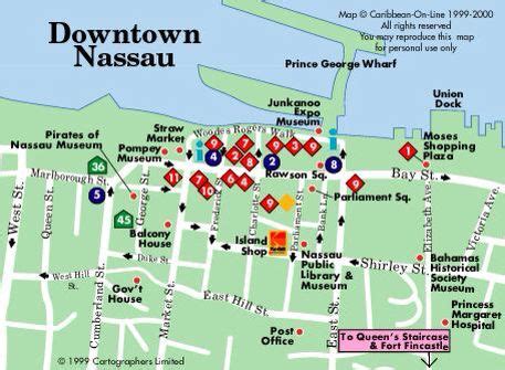 Downtown Nassau Map | Bahamas cruise, Bahamas travel, Cruise travel