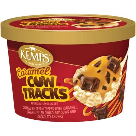 Kemps Caramel Cow Tracks Ice Cream Cups 1 Ct Kroger