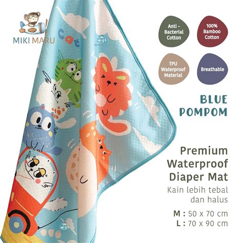 Jual Mikimaru Waterproof Diaper Mat Perlak Alas Ompol Bayi Matras