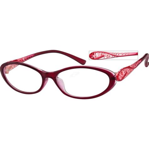 Red Oval Glasses 259218 Zenni Optical In 2024 Zenni Optical