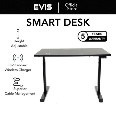 EVIS Smart Desk Electrically Height Adjustable Office Desk with ...