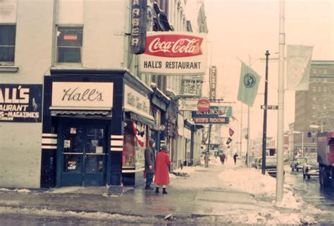 Old Time Erie: Corner of 7th and State Street, Erie, PA Hall's Restaurant