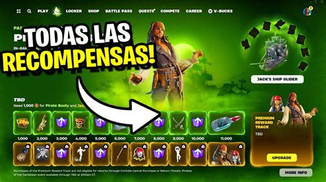 Todas Las Recompensas Gratis Y Premium Del Mini Pase De Piratas Del