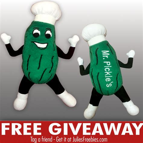 [10 WINNERS] Mr. Pickle's Plush Toy Giveaway - Julie's Freebies