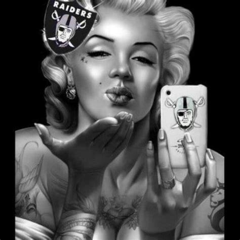 Raiderette Raider Nation Marilyn Monroe Everything Raiders