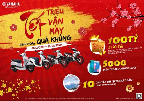 TẾt TriỆu VẬn May Rinh Ngay QuÀ KhỦng Yamaha Motor Việt Nam