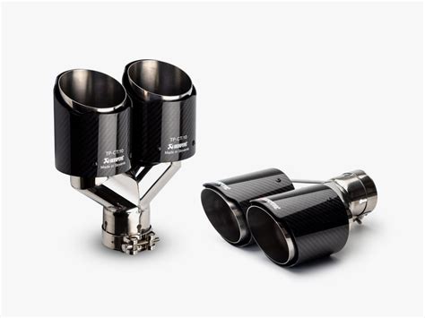 Насадки на глушитель автомобиля универсальные Akrapovic 63/102 Глянец ...