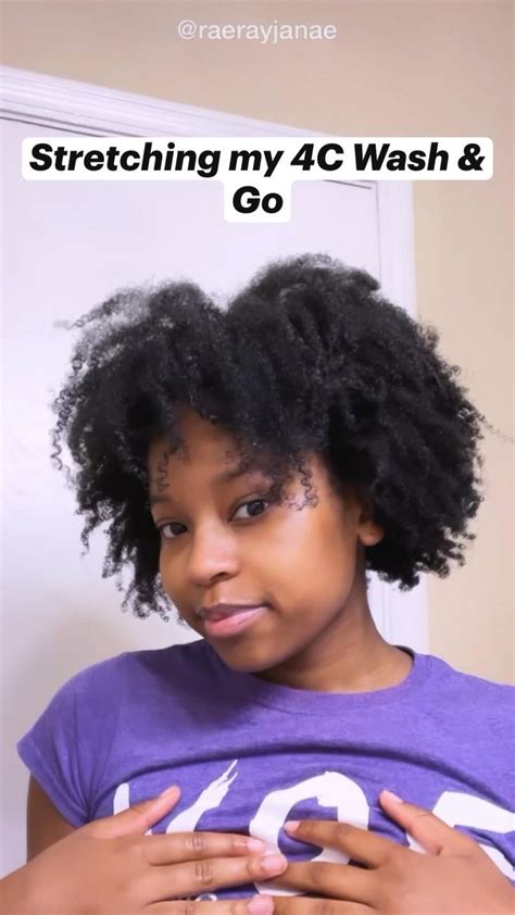 How To Stretch Your Type 4 Wash And Go Natural Hair Tutorial 4c Easy Naturual Hair Inspo