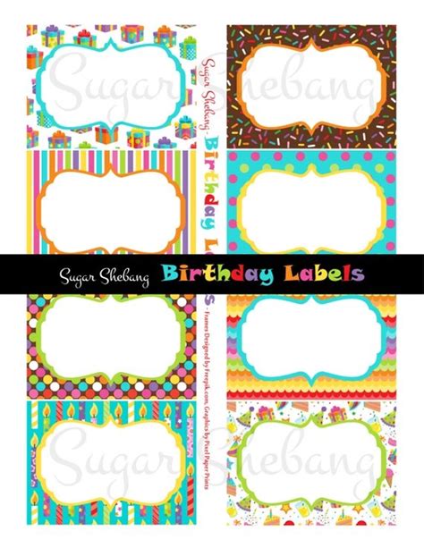 Happy Birthday Printable Label