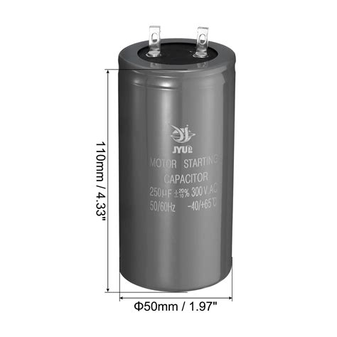 2pcs Motor Start Capacitor 250uf 300v 50 60hz Cd60 Running Capacitor Ebay