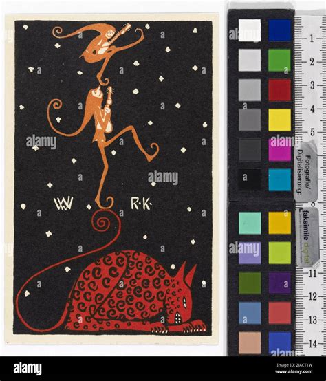 Postcard of the Wiener Werkstätte No 29 Joking drawing Rudolf