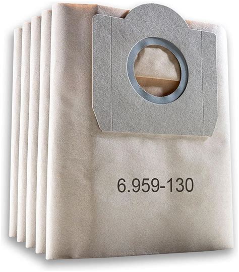 HOMEZONE Five Piece Pack Paper Filter Bags For Karcher Wd Se Vacuum