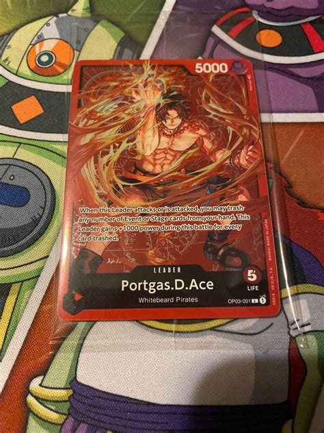 One Piece Card Portgas D Ace Championship Parallel Promo Op L