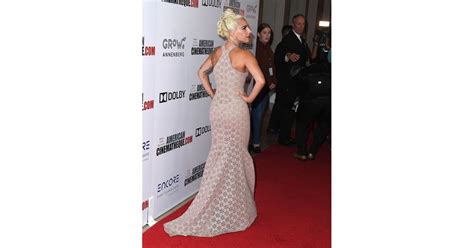 Lady Gaga Halter Neck Gown 2018 Popsugar Fashion Uk Photo 5