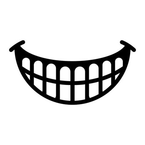 Big Happy Toothy Cartoon Smile vector icon 554114 Vector Art at Vecteezy