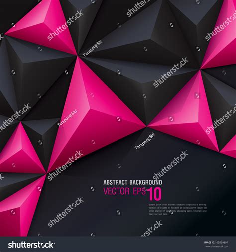 Pink Black Vector Geometric Background Can Stock Vector (Royalty Free ...