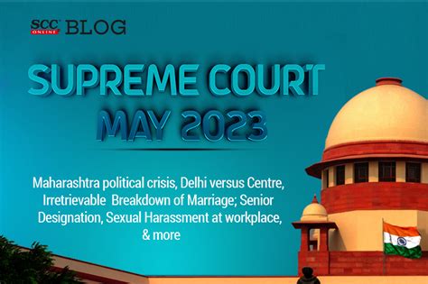 Supreme Court May 2023 Roundup SCC Blog