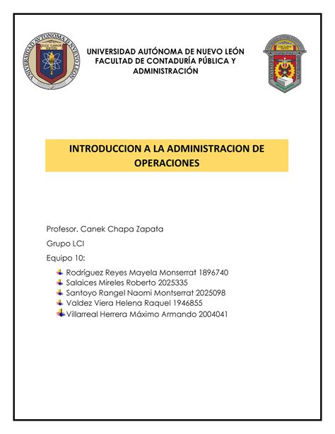 Tarea Equipo Lci Resumen Del Capitulo Universidad Autnoma