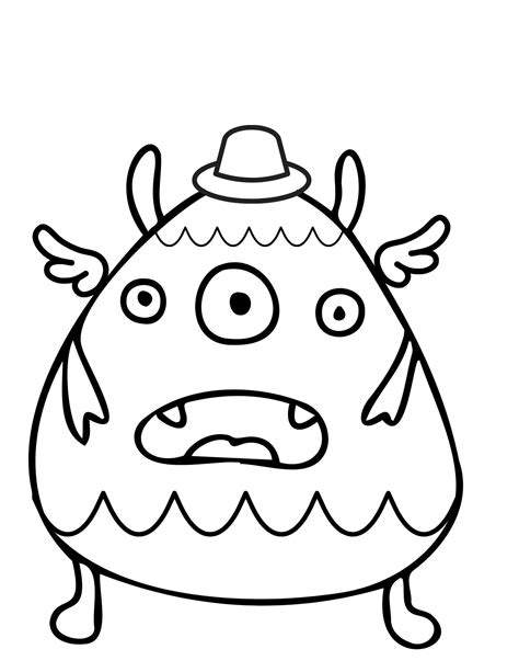 Monster Coloring Pages Monster Pdf Monster Printables Monster