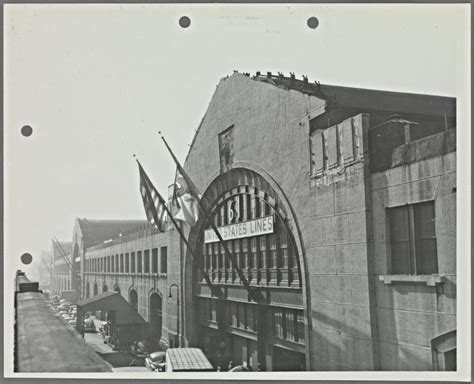 United States Lines At Pier 61 North River Nypl Digital Collections