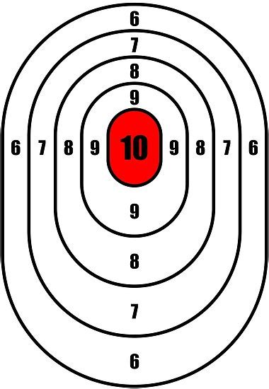 Oval Shooting Target Posters By Dima V Redbubble