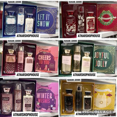 Jual Bath Body Works BBW Paket Gift Set Body Mist Ml Shower Gel Ml Body Lotion Ml