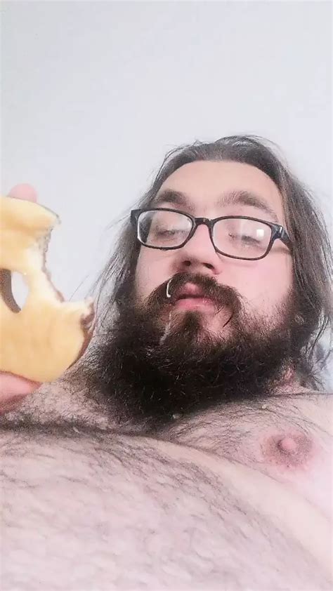 Fat Gainer Talks About Getting Fatter Eats Donuts And Cums On His Final Donut And Eats It Gay