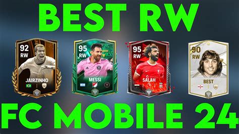 Best RW In FC 24 Mobile TOP 10 RW In FC MOBILE 24 YouTube