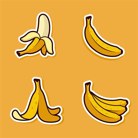 set of bananas icon vector illustration 10405682 Vector Art at Vecteezy