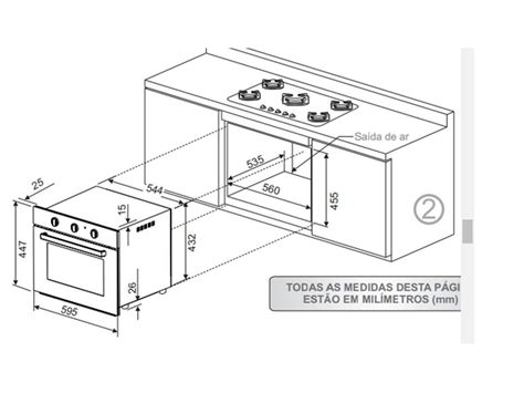 Medida Do Forno Elétrico - Medidas De Forno Eletrico De Embutir - electricade