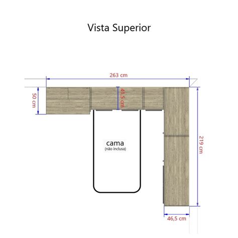 Guarda Roupa Dormitório Modulado Master Solteiro Canto c Painel p TV