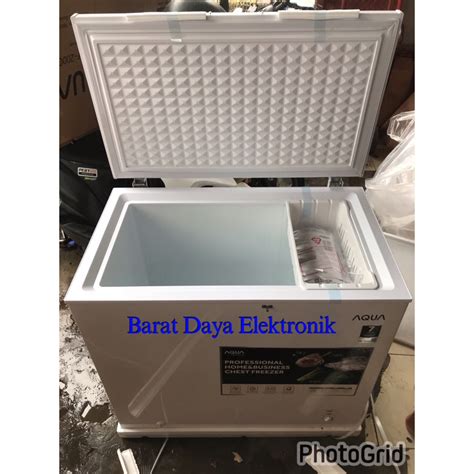 Jual Chest Freezer Aqua Aqf Freezer Box Tahan Jam Freezer Box