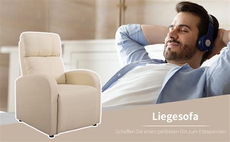 Homcom Relaxsessel Ruhesessel Fernsehsessel Sessel Mit Liegefunktion