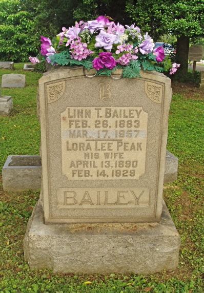 Lora Lee Peak Bailey 1890 1929 Monumento Find A Grave