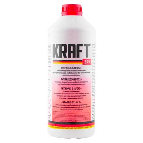 KRAFT G12 антифриз красный 1,5 л KF109: купить, отзывы, цена KRAFT G12 ...
