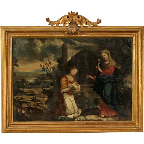 Scuola Veneta Del Secolo Xviii La Madonna Benedicente Venetian