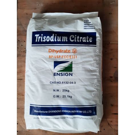 Jual Trisodium Citrate Sodium Citrat Natrium Sitrat 1kg Shopee