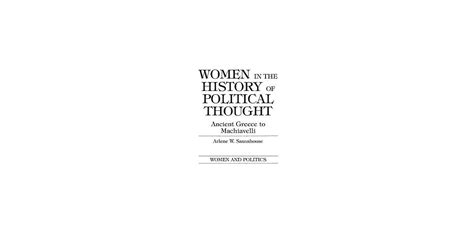 博客來 Women In The History Of Political Thought Ancient Greece To