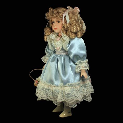 Collectible Porcelain Doll Angelina Blonde Doll Inch Doll