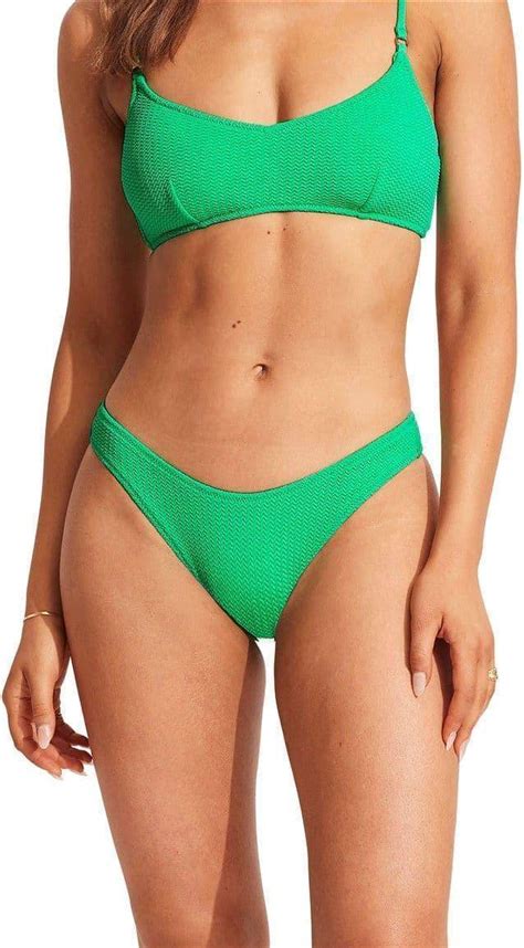 Seafolly Sea Dive High Cut Bikini Brief Jade Price