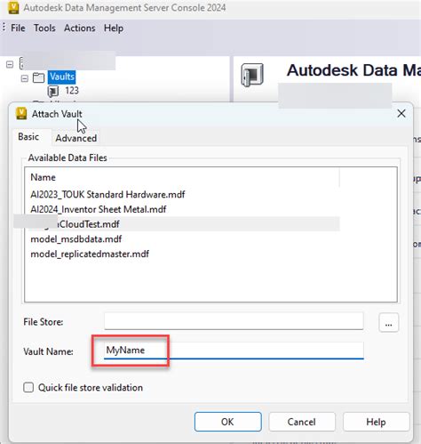 Come Rinominare Un Vault In Autodesk Data Management Server Console