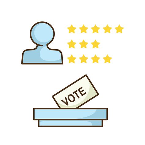 Voting Elections Icon Symbol Art For Politics Theme Vector Icon Design