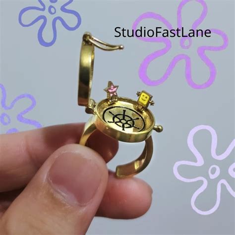 Best Friends Forever Ring Spongebob Squarepants Ring Bff Etsy